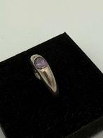 Zilver, amethist, Handtassen en Accessoires, Ringen, Ophalen of Verzenden, Zilver