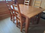 IKEA uitschuifbare tafel en 6 stoelen, Ophalen, Gebruikt