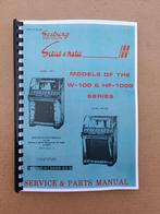 Service Manual: Seeburg W100/ HF100W (1953) jukebox nieuw !, Verzamelen, Verzenden, Seeburg