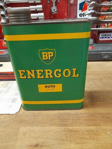 oude lege oliekan BP energol auto sae40 beschikbaar voor biedingen