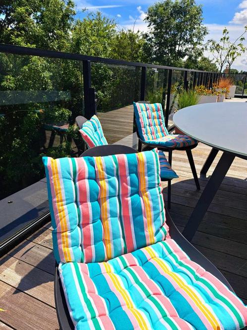 stoel terras / set 5 stuks..., Tuin en Terras, Tuinstoelen, Gebruikt, Ophalen