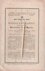 Marie Leybaert, Envoi