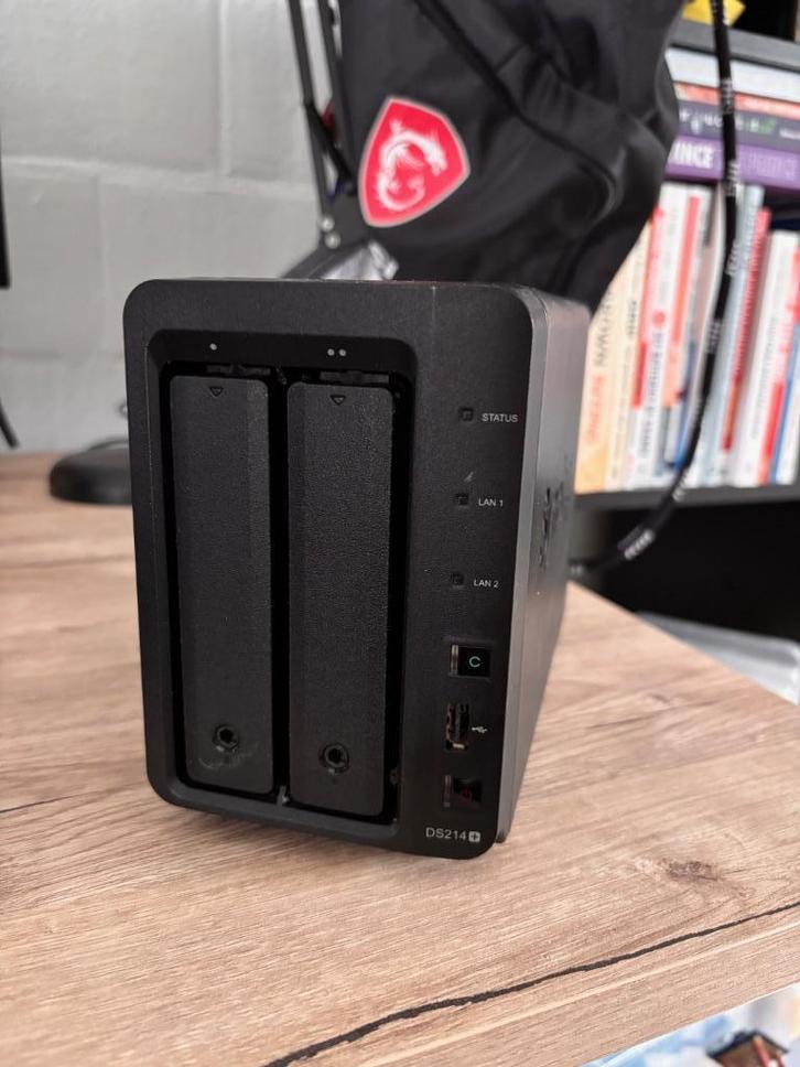 Synology NAS DS214+ & 6TB WD, Computers en Software, NAS, Gebruikt, Ophalen of Verzenden