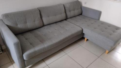 Hoekzetel Falslev grijs - Jysk. In perfecte staat., Huis en Inrichting, Zetels | Complete zithoeken, Zo goed als nieuw, Ophalen
