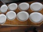 Assiettes plates ovales 8 pc, Ophalen, Nieuw, Bord(en), Effen