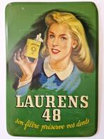 Blikken reclamebord Laurens 48, Ophalen of Verzenden, Gebruikt, Reclamebord