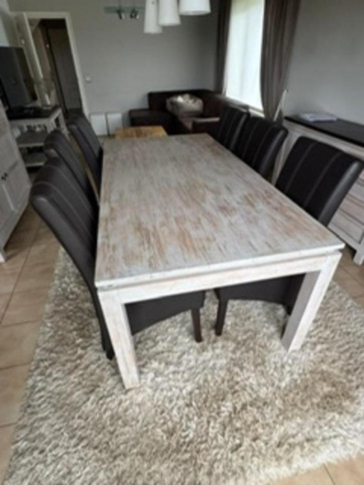 Mooie eetkamer te koop, Huis en Inrichting, Complete eetkamers, Zo goed als nieuw, 6 tot 8 stoelen, Ophalen