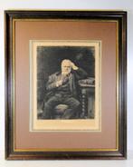 ets * Bonnat Leon * Victor Hugo, Antiek en Kunst, Kunst | Etsen en Gravures, Ophalen of Verzenden