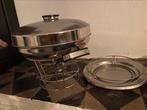 Demeyere roestvrijstalen fondue- of rechaudset, Huis en Inrichting, Keuken | Potten en Pannen, Ophalen, Zo goed als nieuw, Inox