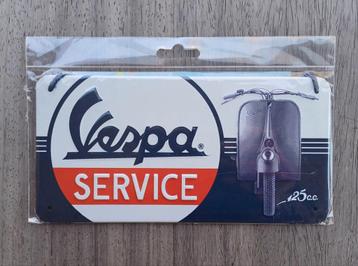 Reclamebord Vespa SERVICE beschikbaar voor biedingen