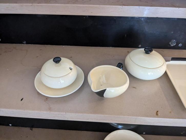 vintage  ontbijtservies  jaren 30-40, Antiek en Kunst, Curiosa en Brocante, Ophalen of Verzenden