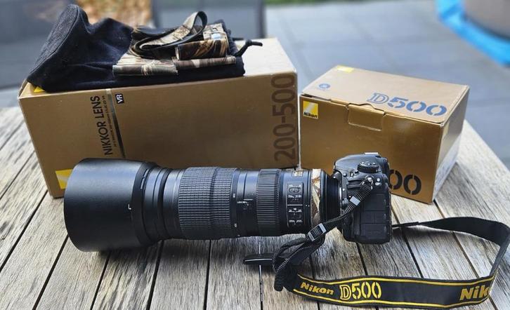 Nikon D500 + Nikon 200-500mm objectief, Audio, Tv en Foto, Fotocamera's Digitaal, Gebruikt, Spiegelreflex, Nikon, Ophalen