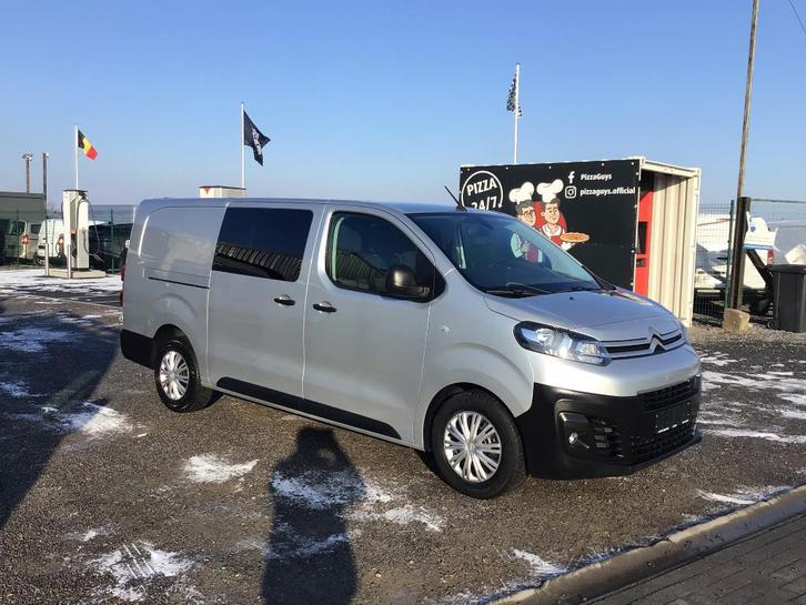 citroen jumpy l3 120pk dubbel/cabine lichtevracht 16400e ex, Autos, Camionnettes & Utilitaires, Entreprise, Achat, ABS, Airbags