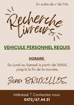Recherche livreur avec véhicule personnel, Vacatures, Vacatures | Logistiek, Inkoop en Transport