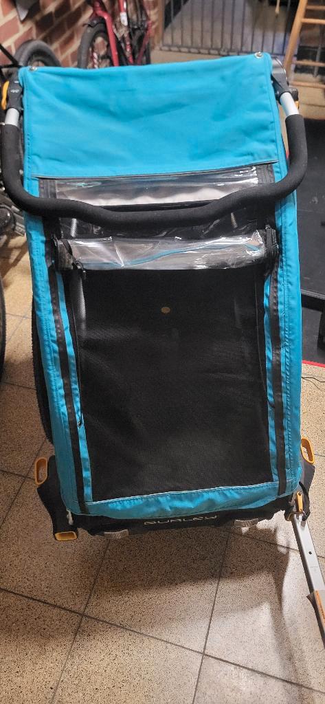 Kinder fietskar aanhangwagen Burley, Fietsen en Brommers, Fietsaccessoires | Aanhangwagens en Karren, Gebruikt, Kinderkar, 20 tot 40 kg