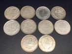België 10 x 1 Frank zilver volledige reeks, Postzegels en Munten, Ophalen of Verzenden, Zilver
