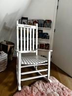 Witte houten schommelstoel, Gebruikt, Ophalen, Stoel(en)