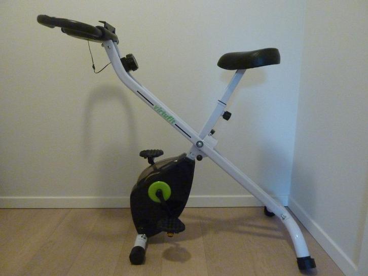 VirtuFit opvouwbare hometrainer, Sport en Fitness, Fitnessapparatuur, Gebruikt, Hometrainer, Benen, Metaal, Ophalen