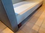 Boxspring beige grijs met hoofdbord 90x200, Huis en Inrichting, Ophalen, Gebruikt, 90 cm, Eenpersoons