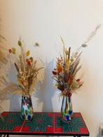 Twee vaasjes met droogbloemen, Huis en Inrichting, Woonaccessoires | Droogbloemen, Ophalen, Zo goed als nieuw