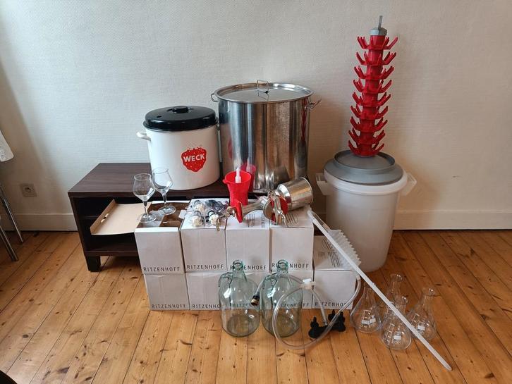 70 liter brouwset + 52 sommelier degustatieglazen - Gent, Hobby & Loisirs créatifs, Hobby & Loisirs Autre, Comme neuf, Enlèvement