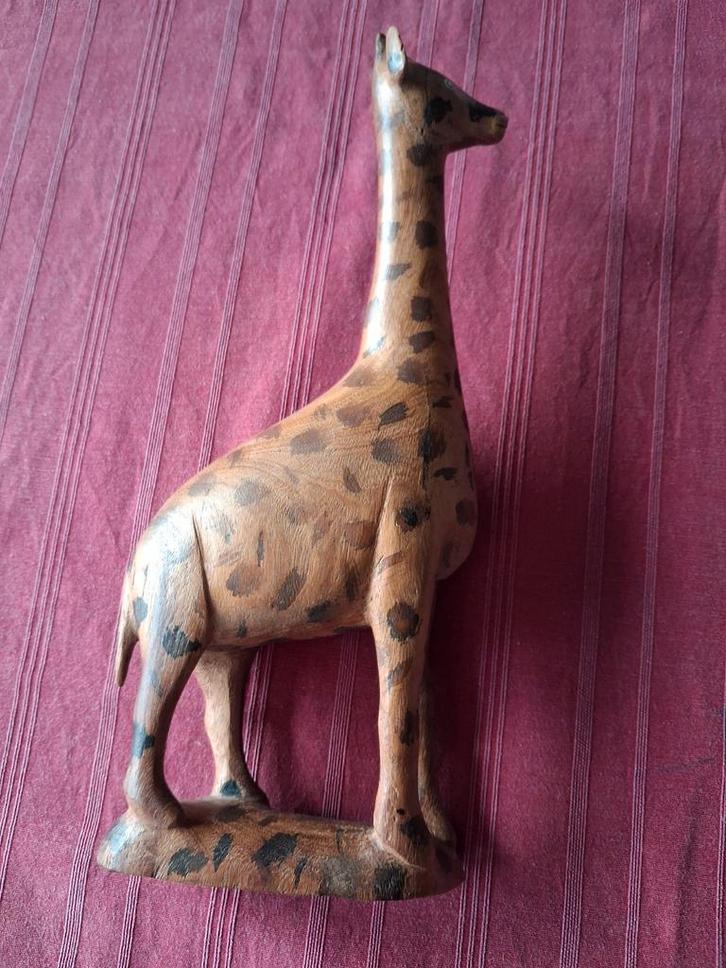Girafe en bois -, Maison & Meubles, Accessoires pour la Maison | Autre, Enlèvement ou Envoi