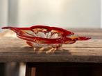 vintage rode glazen decoratie / kom MURANO stijl, Antiek en Kunst, Antiek | Glaswerk en Kristal, Ophalen of Verzenden