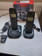 téléphone sans fil duo, Télécoms, Téléphones fixes | Combinés & sans fil, Enlèvement, Utilisé, 2 combinés