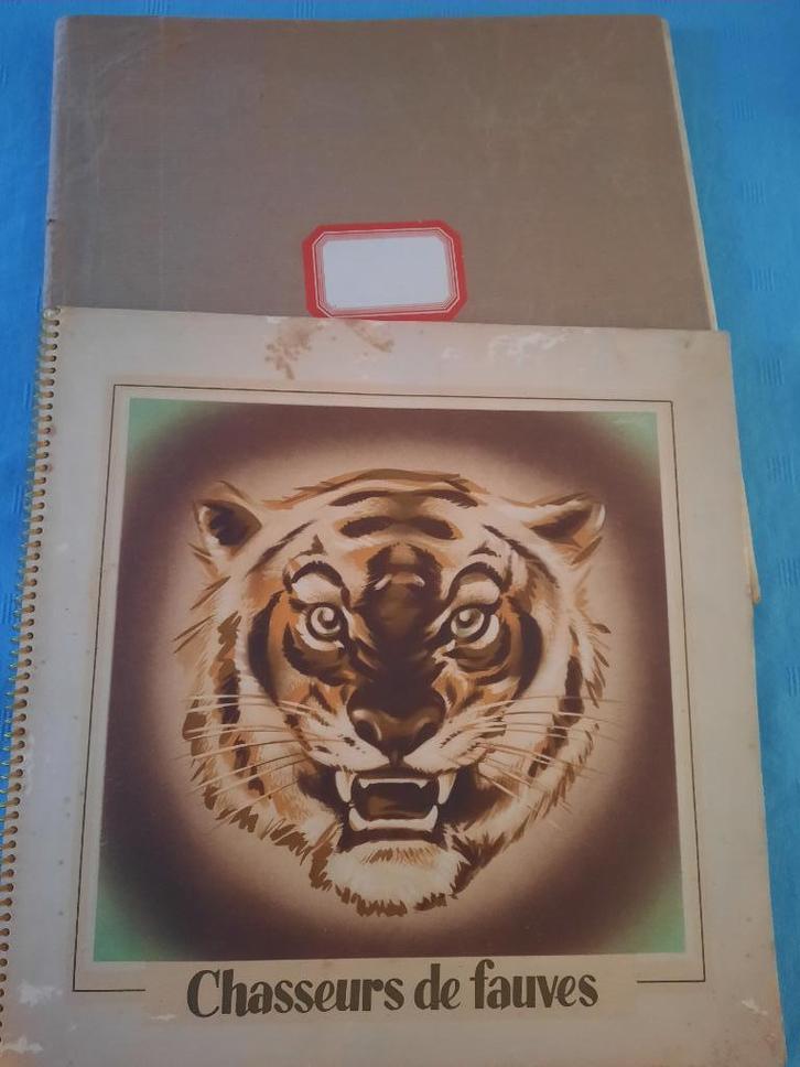 albums chromos CHASSEURS DE FAUVES chocolat MARTOUGIN, Verzamelen, Complete verzamelingen en Collecties, Ophalen of Verzenden