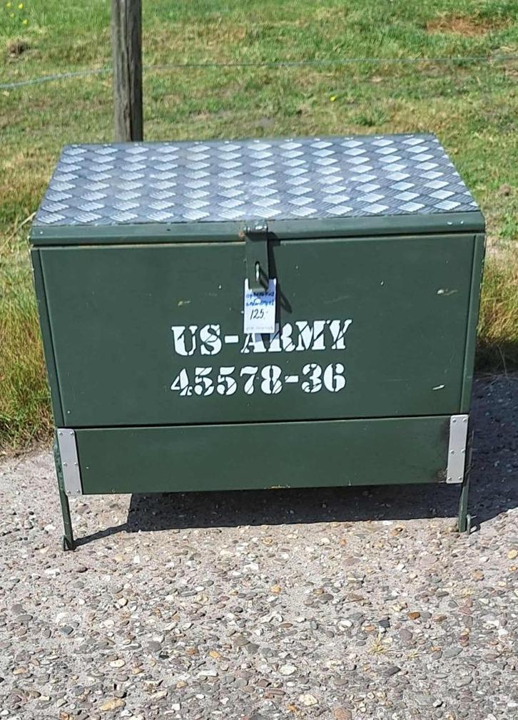Stoere opbergkist, legerkist super tof ook als salontafel., Huis en Inrichting, Woonaccessoires | Kisten, Gebruikt, 50 tot 75 cm