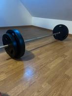 Fitness toestel + gewichten, Sport en Fitness, Ophalen, Zo goed als nieuw, Borst, Fitnessbank