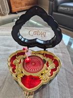 Vintage muziekbox ballerina cupido hartvorm, Antiek en Kunst, Ophalen