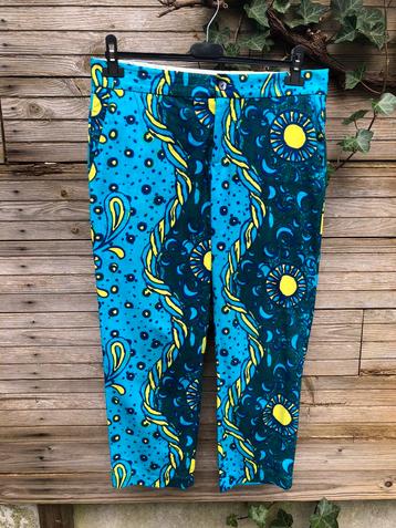 Kleurrijke African Wax broek Stella Jean Italiaanse 42 beschikbaar voor biedingen