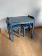 Houten kindertafel met 2 stoelen, Kinderen en Baby's, Ophalen, Gebruikt, Tafel(s) en Stoel(en)