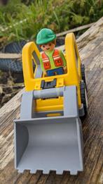 Pelleteuse et ouvrier playmobil 123, Kinderen en Baby's, Speelgoed | Playmobil, Complete set, Zo goed als nieuw, Ophalen