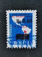 Bolivia 1996 - landkaart - met opdruk, Postzegels en Munten, Postzegels | Amerika, Ophalen of Verzenden, Zuid-Amerika, Gestempeld
