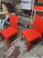 4 chaises rouge ., Comme neuf, Enlèvement ou Envoi