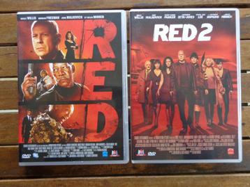 )))  Red 1 & 2 // Thriller / Action  (((, Tous les âges, Enlèvement ou Envoi, Comme neuf, Action