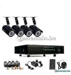 4 bewakingscamera's P2P-systeem met 4 kanalen 960h hdm, Audio, Tv en Foto, Nieuw