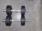 2 halters met gewichten totaal 16kg, Sport en Fitness, Fitnessmaterialen, Ophalen
