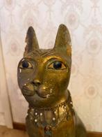 Groot beeld kat Egyptische god Bastet 80cm, Antiek en Kunst, Ophalen