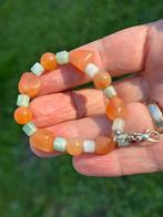 bracelet: aigue-marine et cornaline, Bijoux, Sacs & Beauté, Enlèvement ou Envoi, Comme neuf