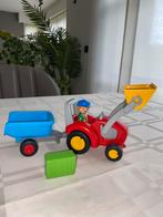 Playmobil 123 boer met tractor en aanhangwagen (6964), Kinderen en Baby's, Speelgoed | Playmobil, Ophalen of Verzenden, Zo goed als nieuw