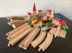 Eichhorn houten treinset vintage 1970s met accessoires, Kinderen en Baby's, Speelgoed | Houten speelgoed, Gebruikt, Ophalen of Verzenden