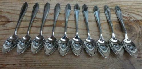 10 Advokaat/ kleine lepeltjes, Gero Zilmeta 718 puntfilet, Huis en Inrichting, Keuken | Bestek, Gebruikt, Los bestek, Ophalen of Verzenden
