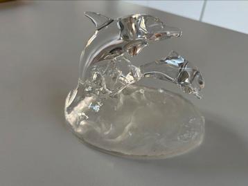 Kristallen Beeldje van Dolfijnen, Crystal D'Arques beschikbaar voor biedingen