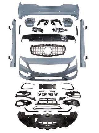 Bodykit Voor Mercedes W117 CLA45 AMG Look Compleet ACTIE!, Auto-onderdelen, Carrosserie, Bumper, Mercedes-Benz, Voor, Achter, Links