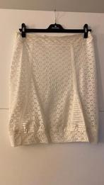 Witte onderrok met bloemen, Kleding | Dames, Maat 38/40 (M), Wit, Ophalen of Verzenden, Zo goed als nieuw