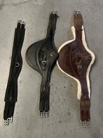 3 springsingels 1X bruin met bont en 2X zwart voor pony's, Enlèvement, Utilisé, Obstacle