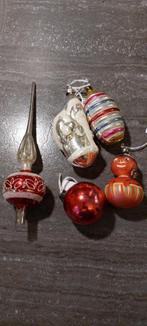 vintage kerstversiering piek, ajeko bal, kerstman, lampion, Ophalen of Verzenden, Gebruikt